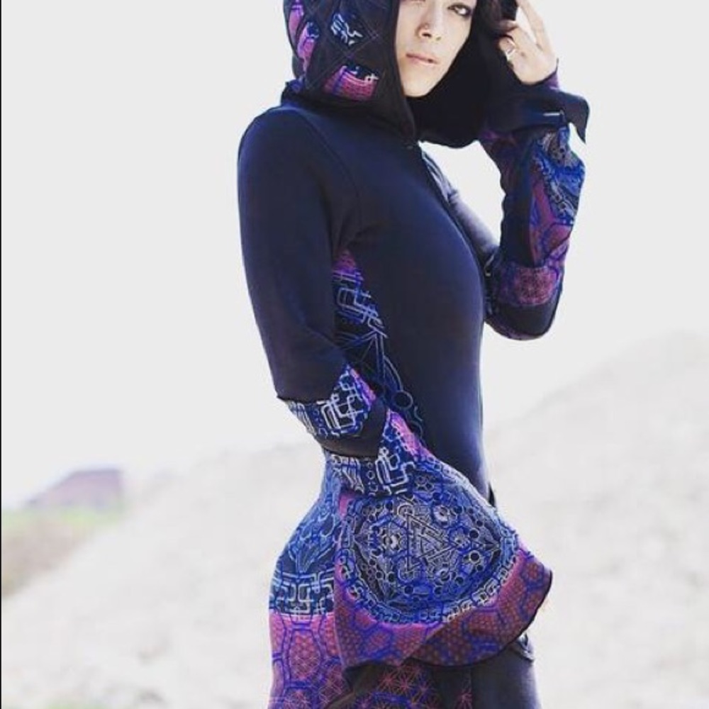 4D fourth dimension galactic bell arm hoodie